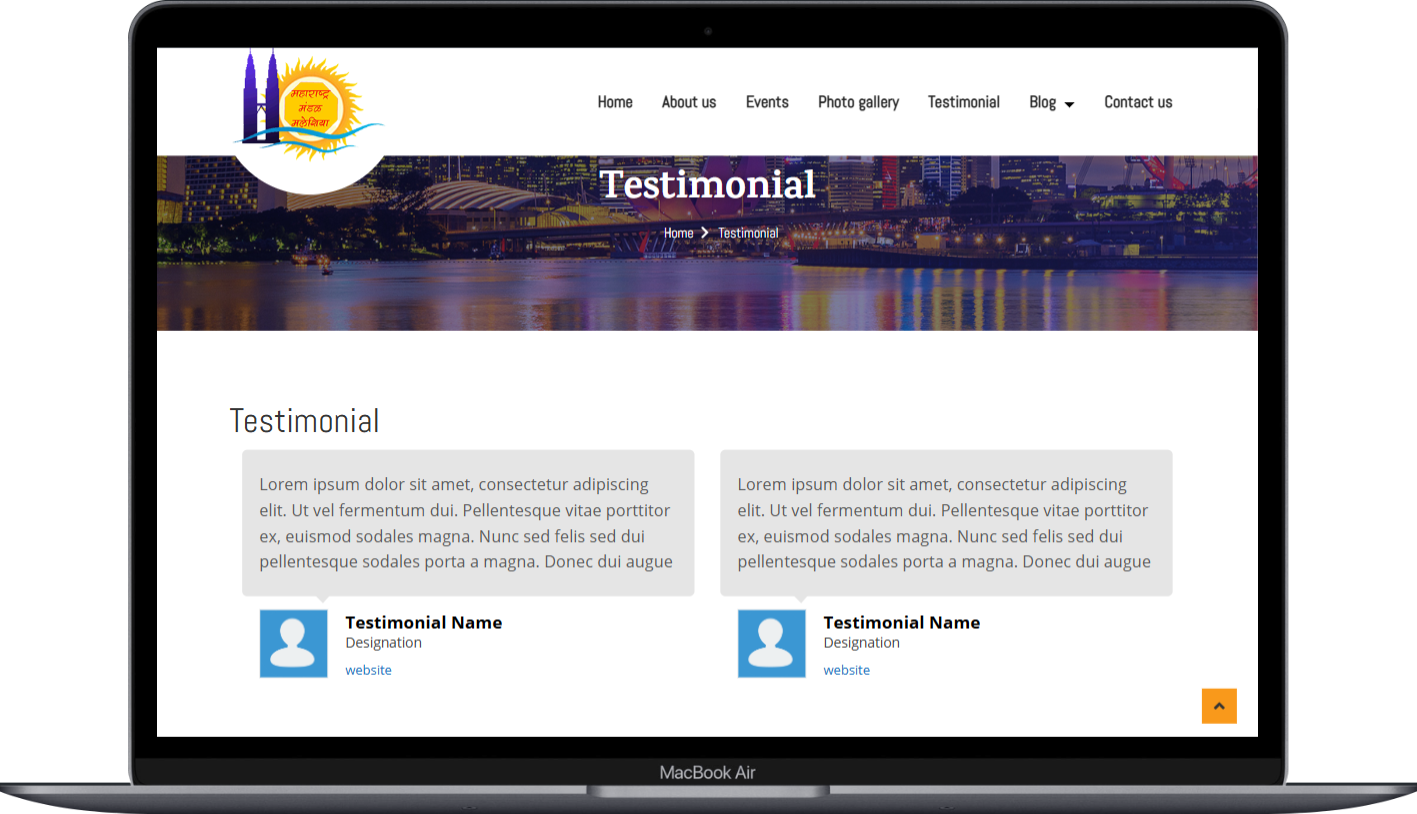 Project: Maharashtra Mandal Malaysia - Hitraa Technologies